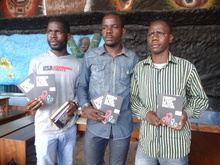 Friends of Angola, “Know and Demand Your Rights” launch in Luanda, showing human rights training materials.