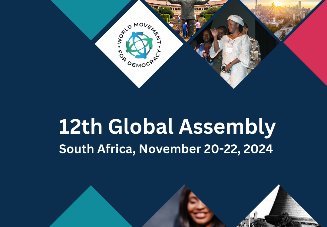 Announcing the 12th Global Assembly of the World Movement for Democracy