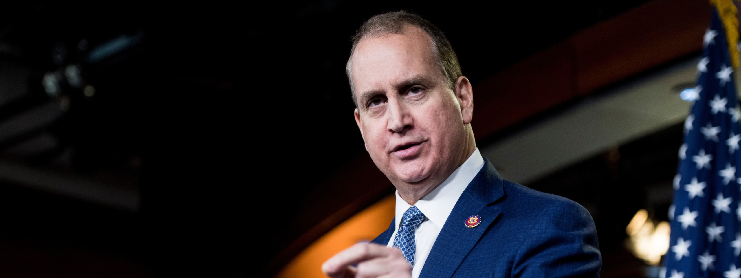 Rep. Mario Diaz-Balart speaks at a weekly news conference.